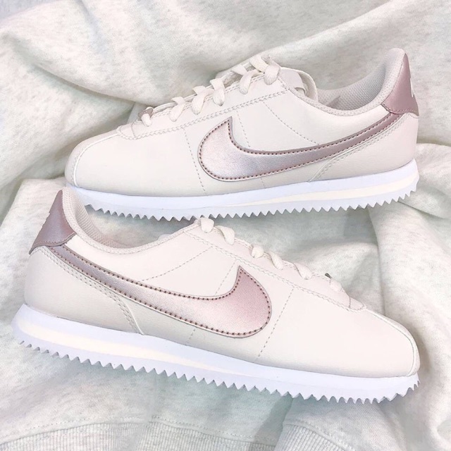 rose gold cortez shoes