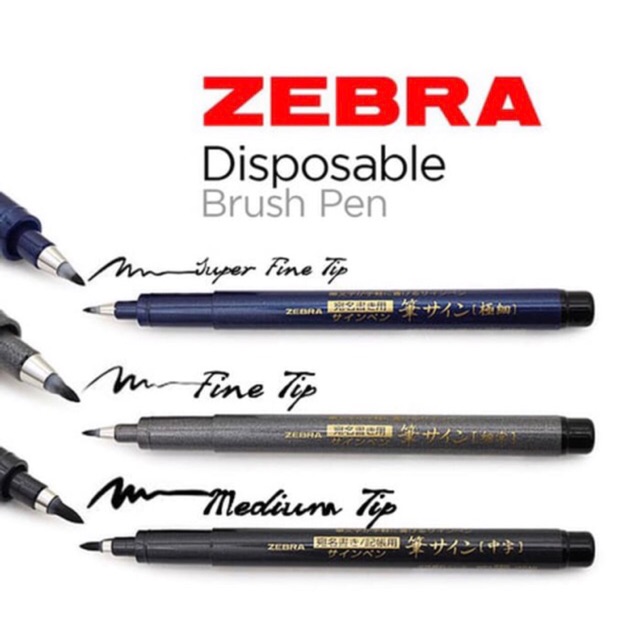 Zebra Brush Pen Made In Japan Shopee Philippines