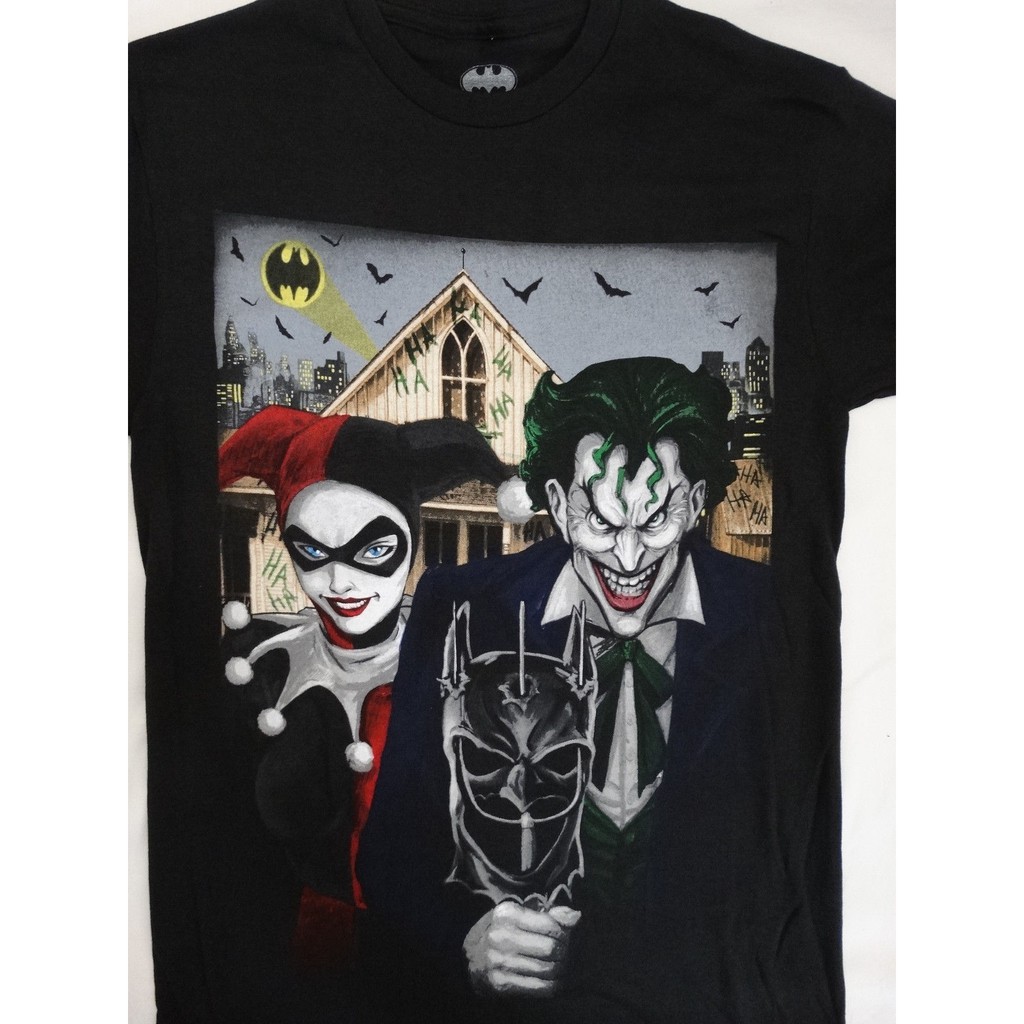 Harley Quinn Joker Farmers Batman Dc Comics 100 Cotton Men S T Shirt Halloween Gift Shopee Philippines - camiseta t shirt roblox harley quinn