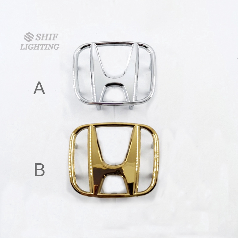 1 X Abs Gold Chrome H Steering Wheel Logo Emblem For Honda Civic Accord City Shopee Philippines