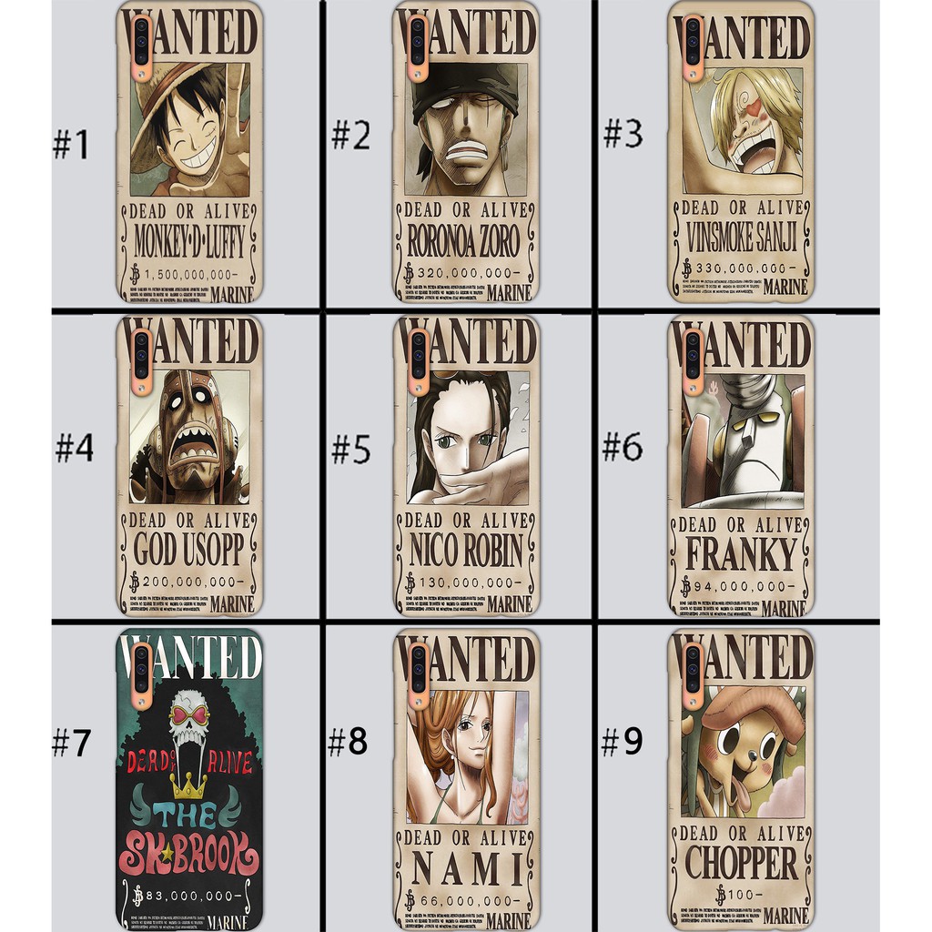 One Piece Wanted Poster Design Hard Case For Iphone X Xr Xs Max 11 11 Pro Shopee Philippines