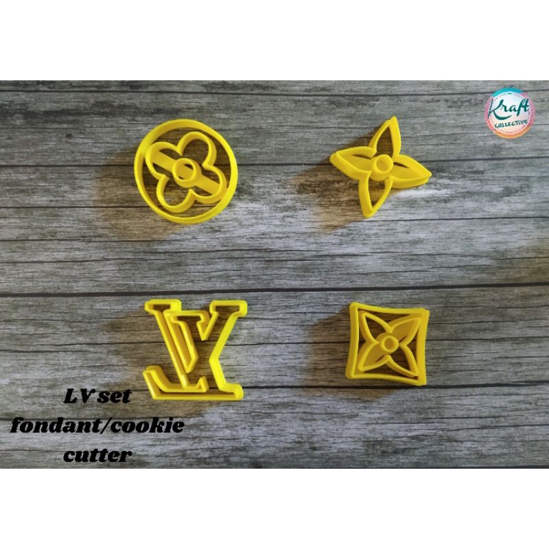 Lv Fondant Cutter set / Louis vuitton Fondant Cutter set | Shopee