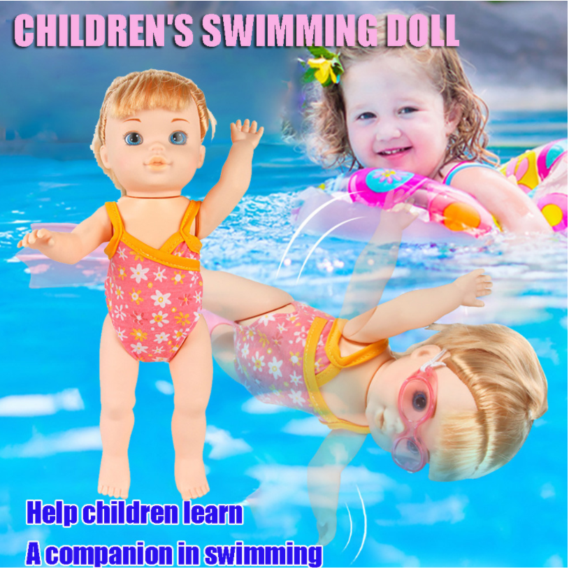 Electric Swimming Doll Kids Bath Toy, Doll That Swims In The Bathtub