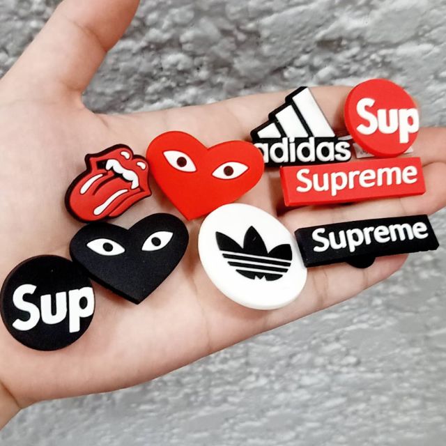 supreme jibbitz for crocs