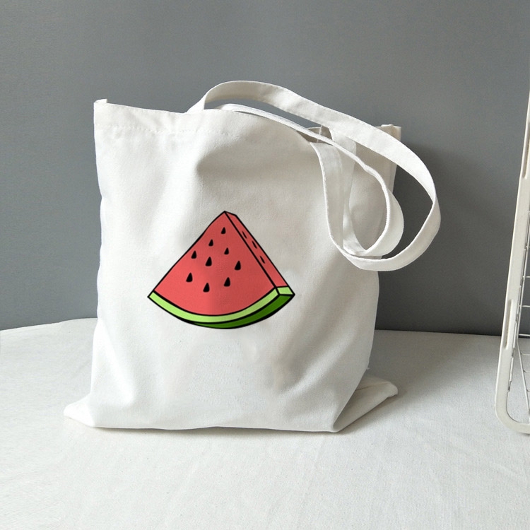 2019 Fashion Women's Tote Bag Korea Cute Watermelon Graphic Canvas ...