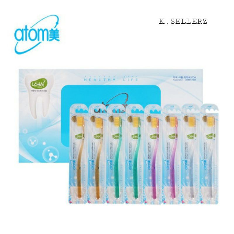 ATOMY COMPACT Super Slim Toothbrush 1SET(8ea) Authentic Korean Product ...