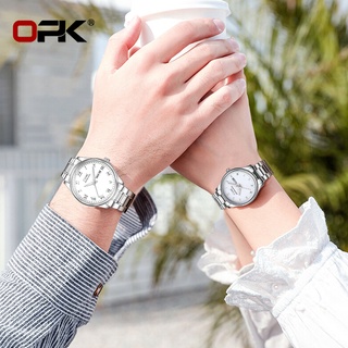 （Selling）OPK 2Pcs/Hot Sale Fashion Causal Couple Lover Watches Leather Luxury Quartz Wristwatch For #2