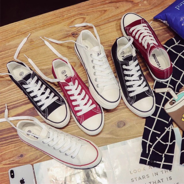 Converse 2021 hot sell canvas shoes for women Shopee