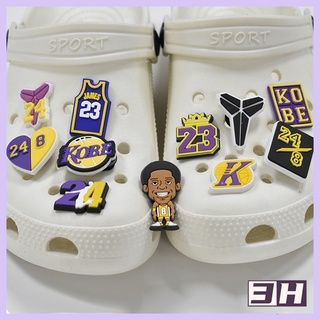 NBA Cartoon Kobe Jame Shoe charms jibbitz Crocs Shoe Accessories
