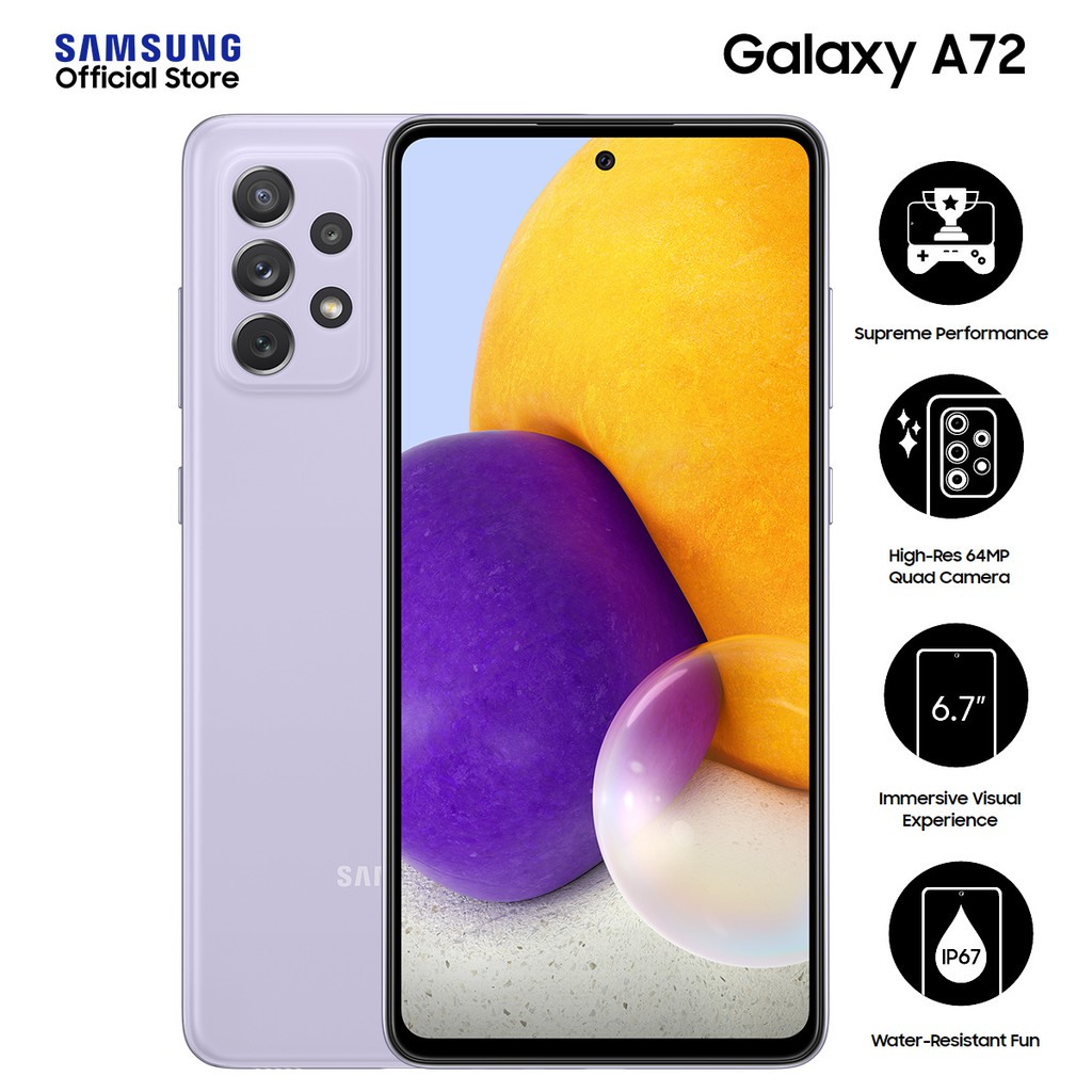 Samsung Galaxy A72 8GB RAM 256GB ROM Android Phone Free Smart
