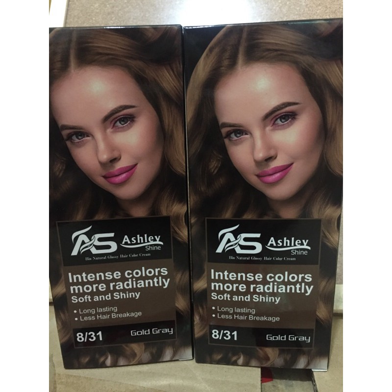 8/31 Gold Gray Hair Color Dye Colourant Ashley shine | Shopee Philippines