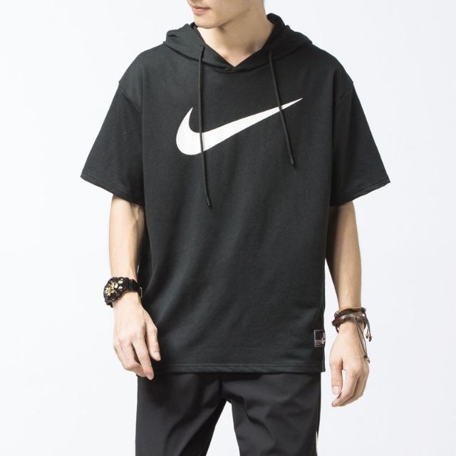 hooded nike t shirt