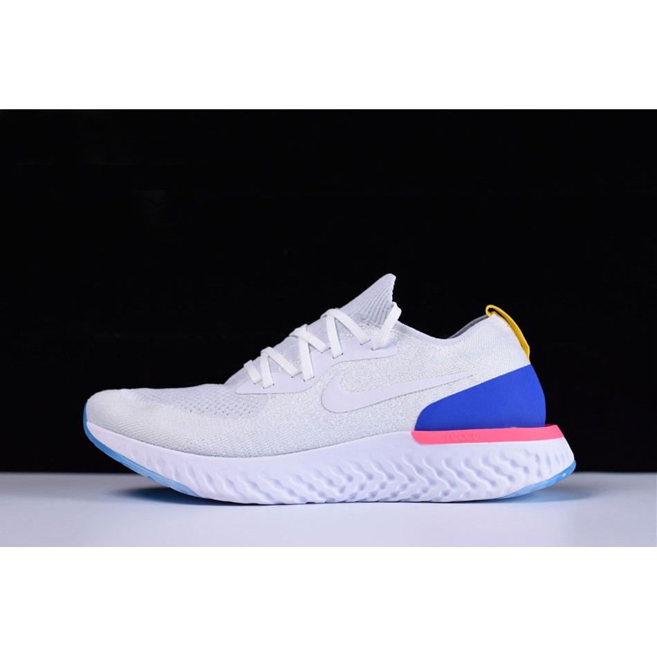 nike white blue pink