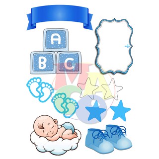 Christening Cake Toppers For Baby Boy And Baby Girl Shopee Philippines