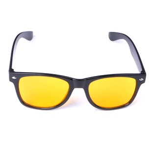 4sold Anti Glare Glasses Night Driving Yellow Lens Glasses Men Unisex Women Tortoise Shell Brown Frame 