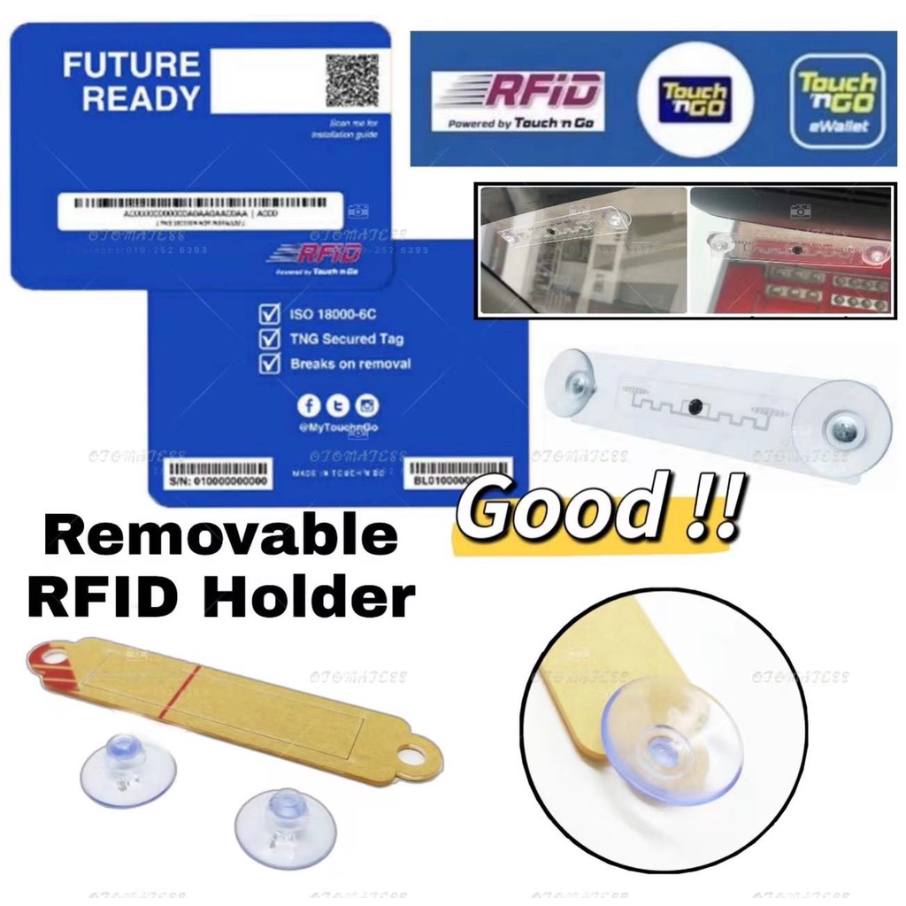 MY RFID Holder Touch n Go RFID Tag Sticker Protective film Smart Tag