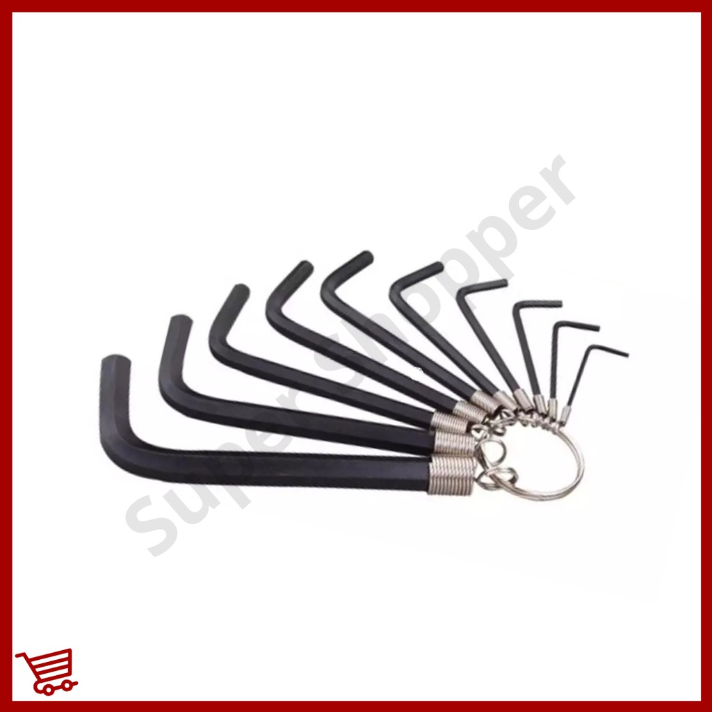 Stanley Hexagonal Allen Key Wrench Set 10 Pcs/Set - SAE/english ...