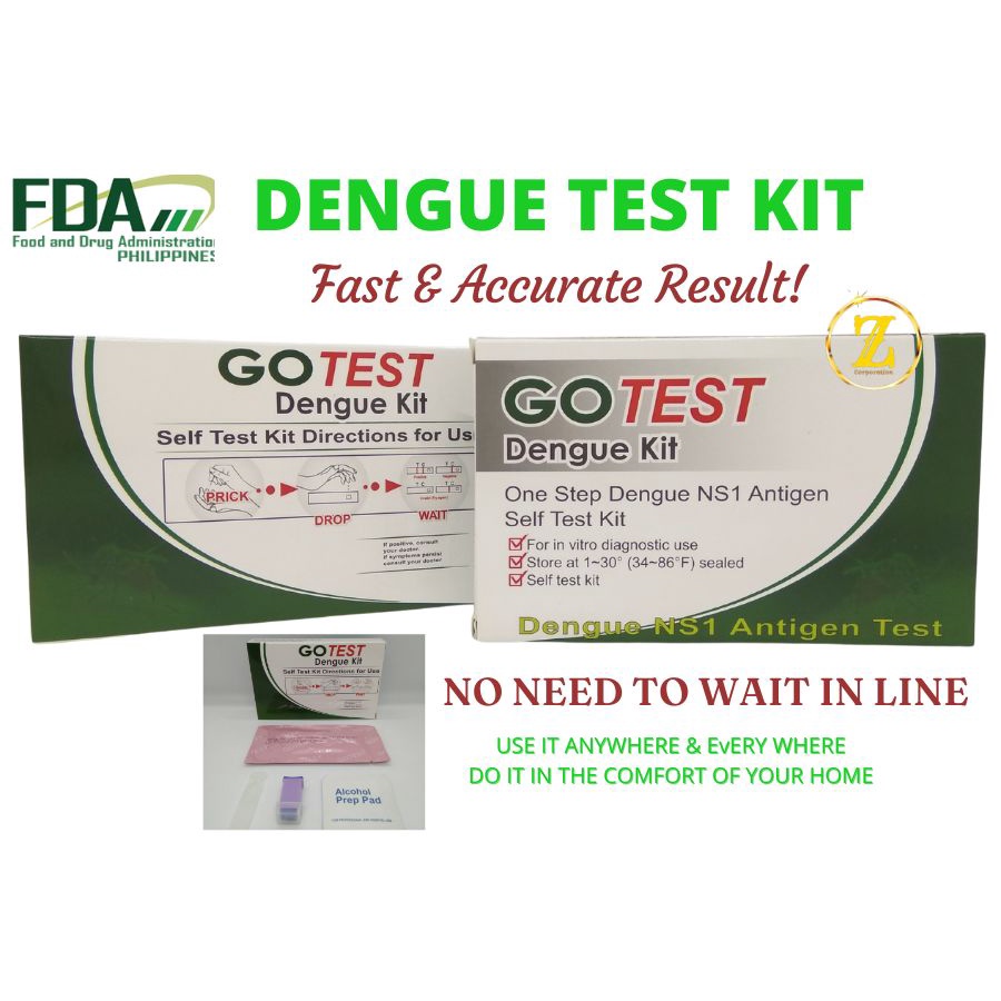 ^GO TEST DENGUE COMBO RAPID ANTIGENT TEST KIT Shopee Philippines