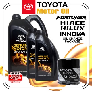 10W-30 SEMI SYNTHETIC 6 LITERS ORIGINAL TOYOTA FORTUNER HILUX INNOVA ...