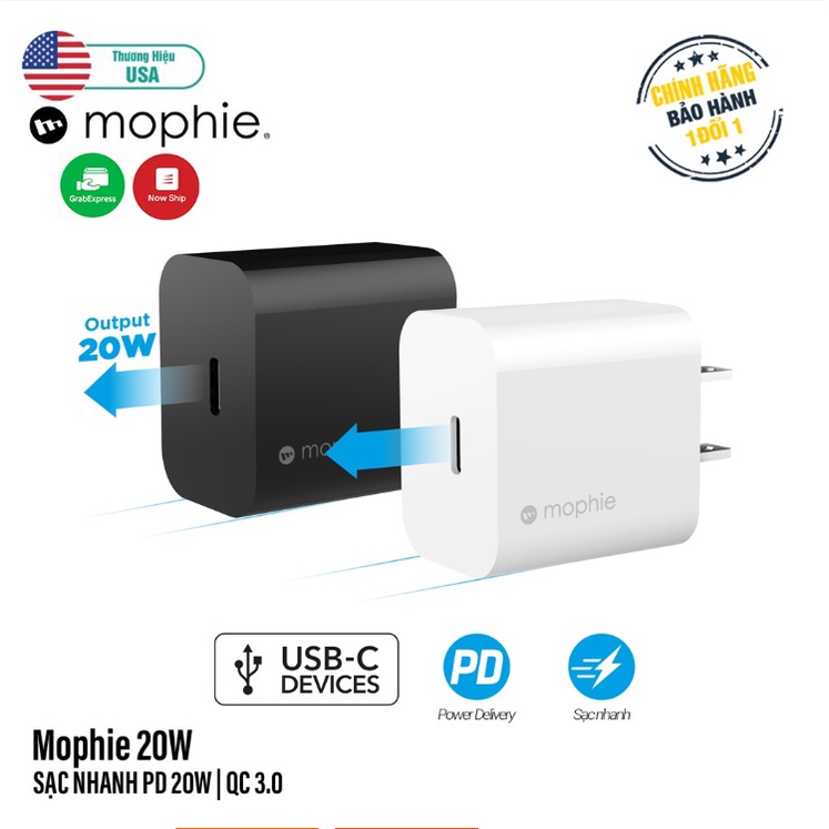 Mophie V2 USBC PD 20W Fast Charger Shopee Philippines