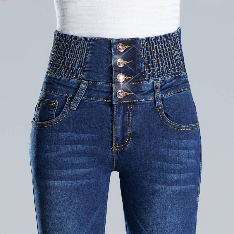 high waisted pants with elastic waist