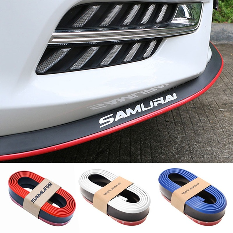 Samurai Lip Skirt （Protector） Fits All Cars 2.5M Front Car Bumper
