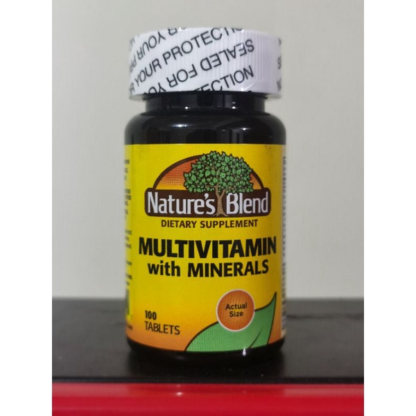 Natures Blend Multivitamin with minerals 100 tablet multi supplement ...