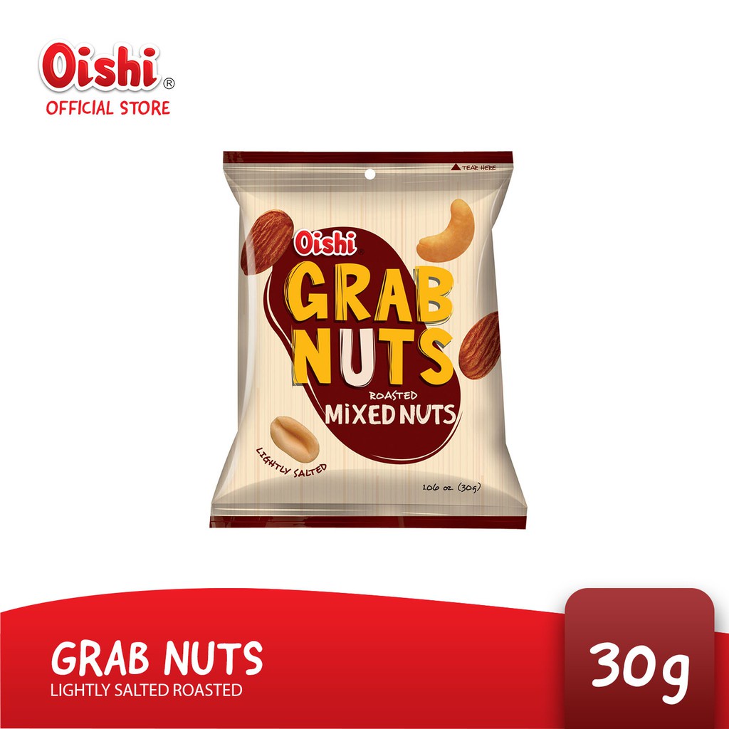 Grab Nuts Mixed Nuts 30g | Shopee Philippines