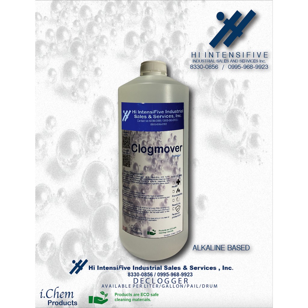DECLOGGER 1 LITER (ALKALINE, DRAIN OPENER, DRAIN CLEANER, CLOGGED