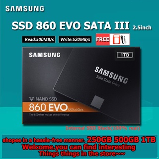 Samsung 860 EVO SSD 250GB 500GB 1TB Internal Solid State Disk Hard Drive SATA3 2.5 Inch For Laptop Desktop PC