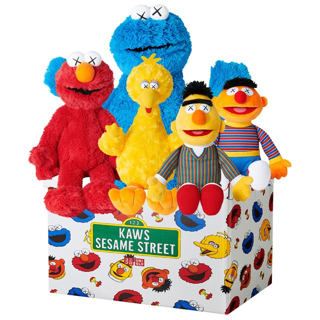 kaws sesame street plush toys