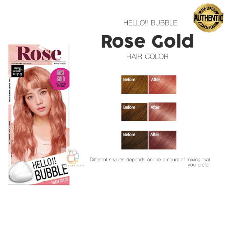 rose brown hair korean