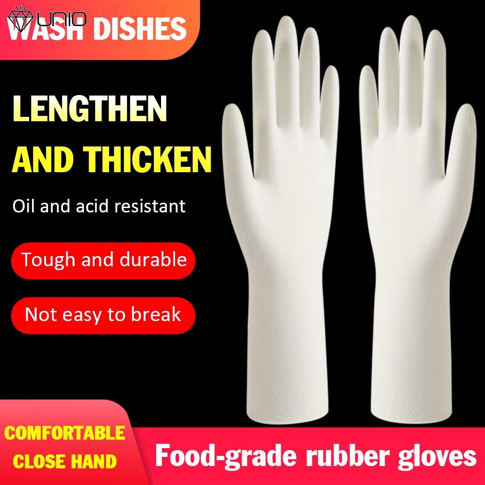 long white pvc gloves