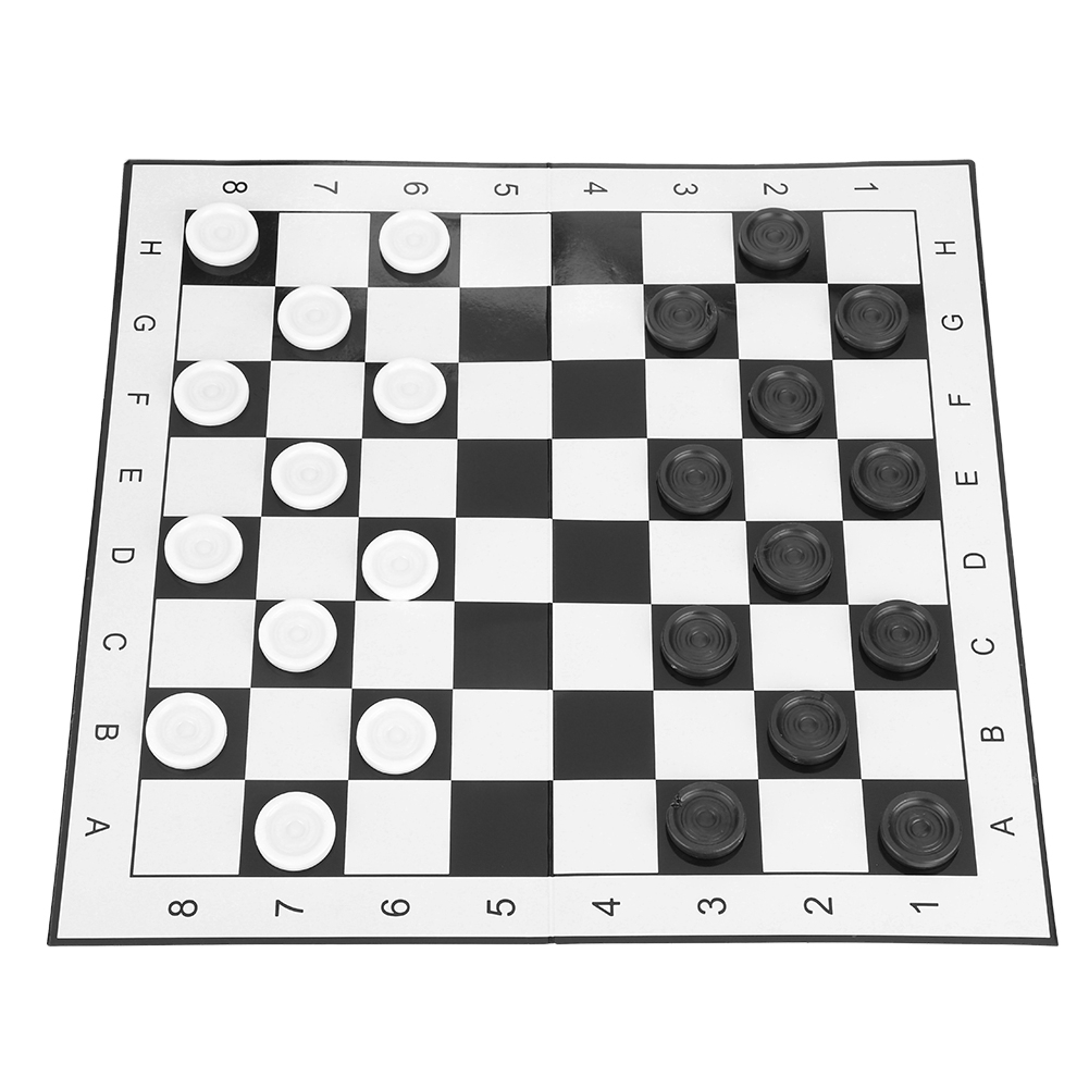 Chess Pu Leather Chessboard Board Travel Games Chess Kids Gift 34 5cm Coffee