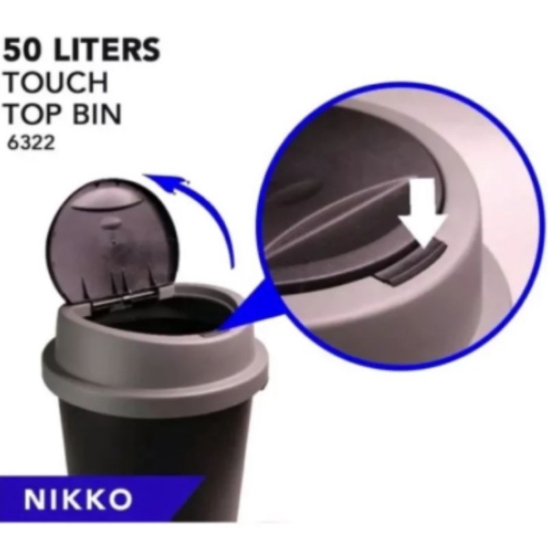 NIKKO TOUCH TOP TRASH BIN Shopee Philippines