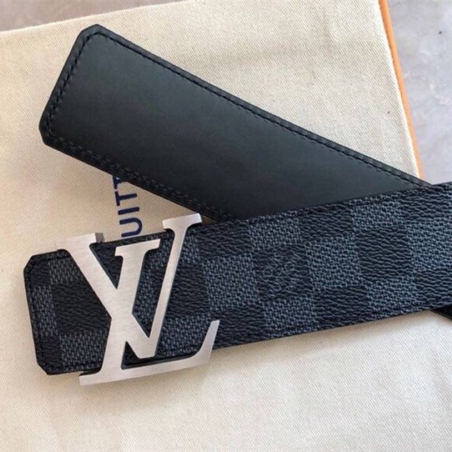 samtidig Trofast Had Louis Vuitton men's belt men's belt black grid fashion casual all-match  cowhide belt 4.0cm LV belt b | Shopee Philippines