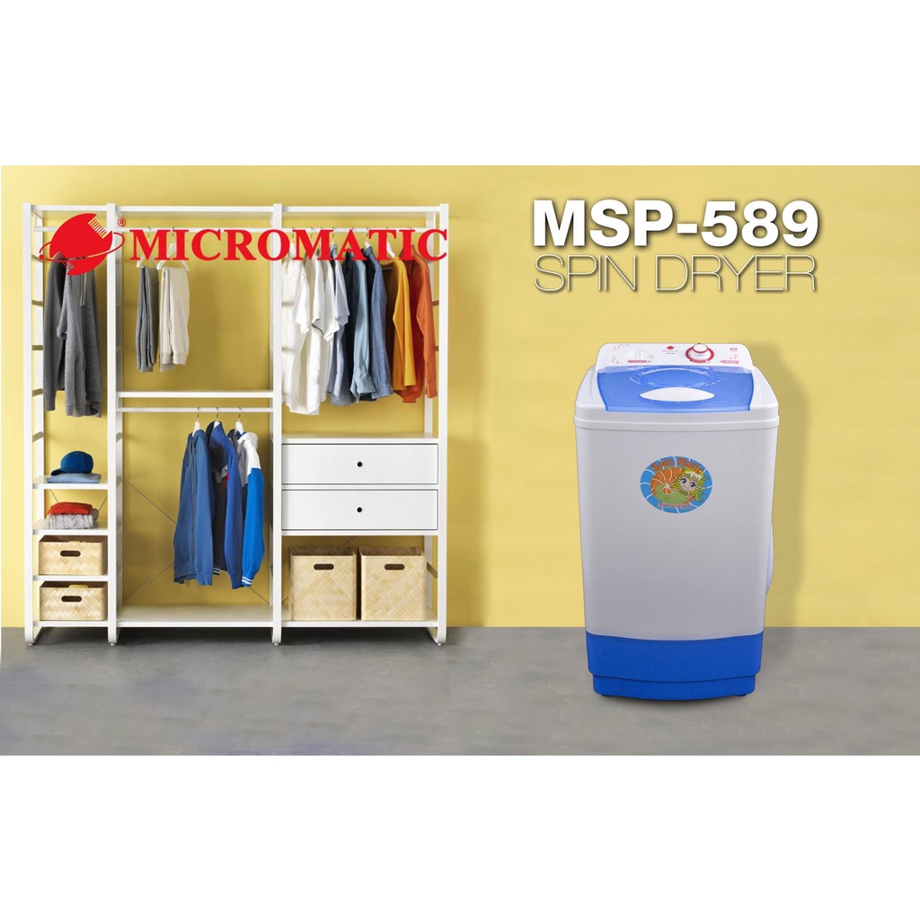 Micromatic MSP589 5kg Powerful Super Spin Dryer Shopee Philippines