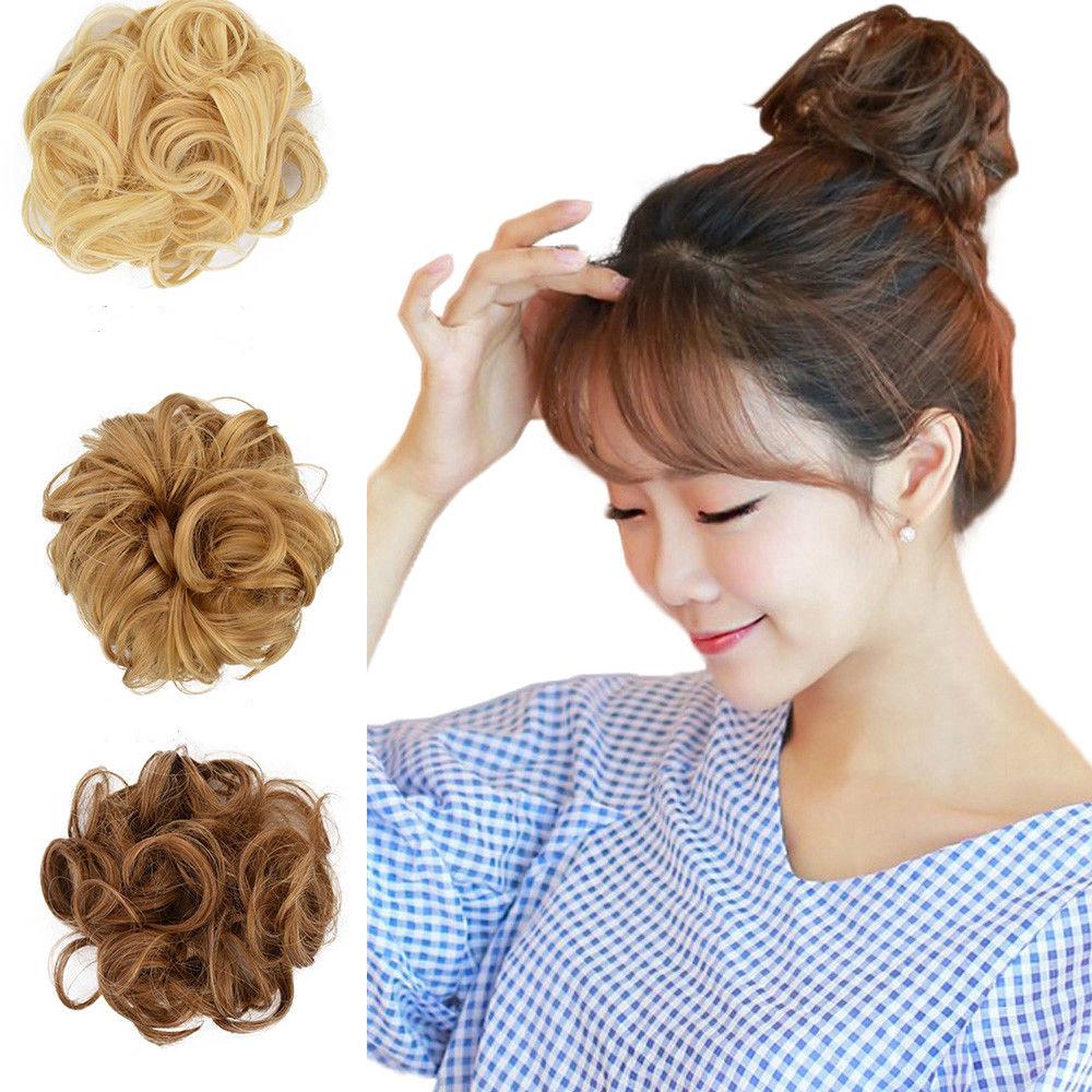 women bun hair