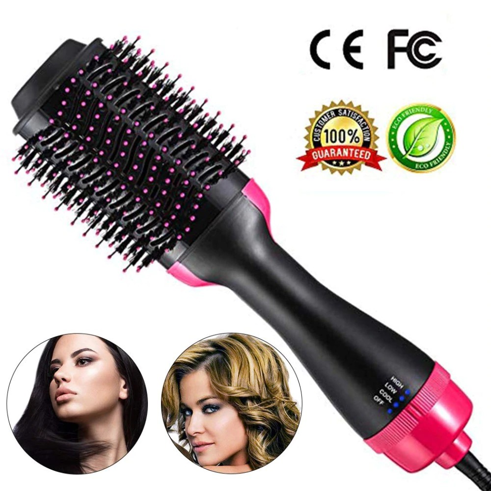 One Step Hair Dryer Electric Straightening Brush Volumizer Hot Comb  Straightener Hair Brush | Shopee Philippines
