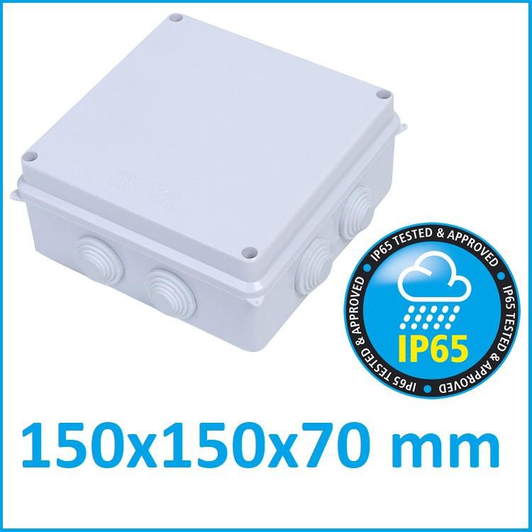 150x150x70mm IP65 Waterproof Outdoor Electrical CCTV Enclosure Square