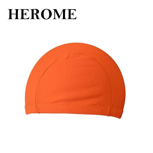 orange swimming hat