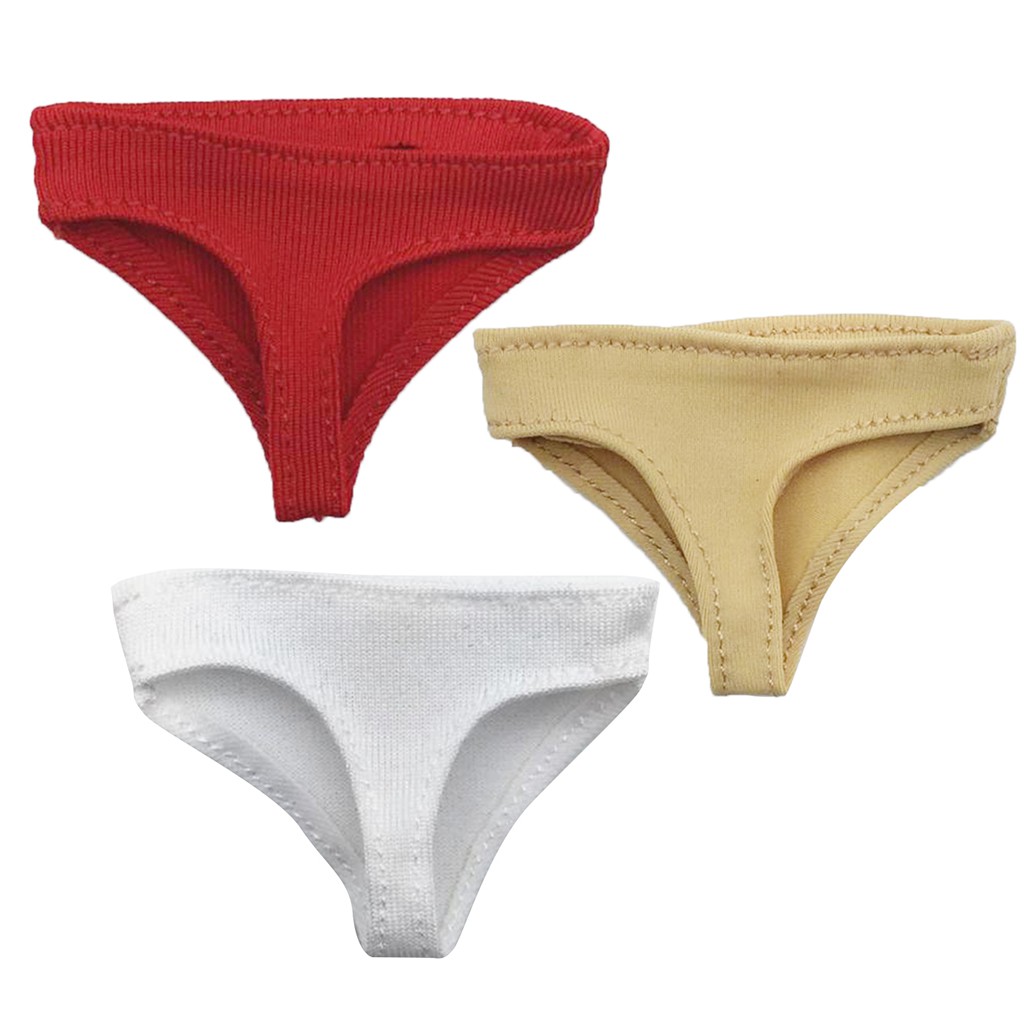 1//6 Scale Briefs Women Underwear Lingerie Clothes for 12/'/' Figure Body Red