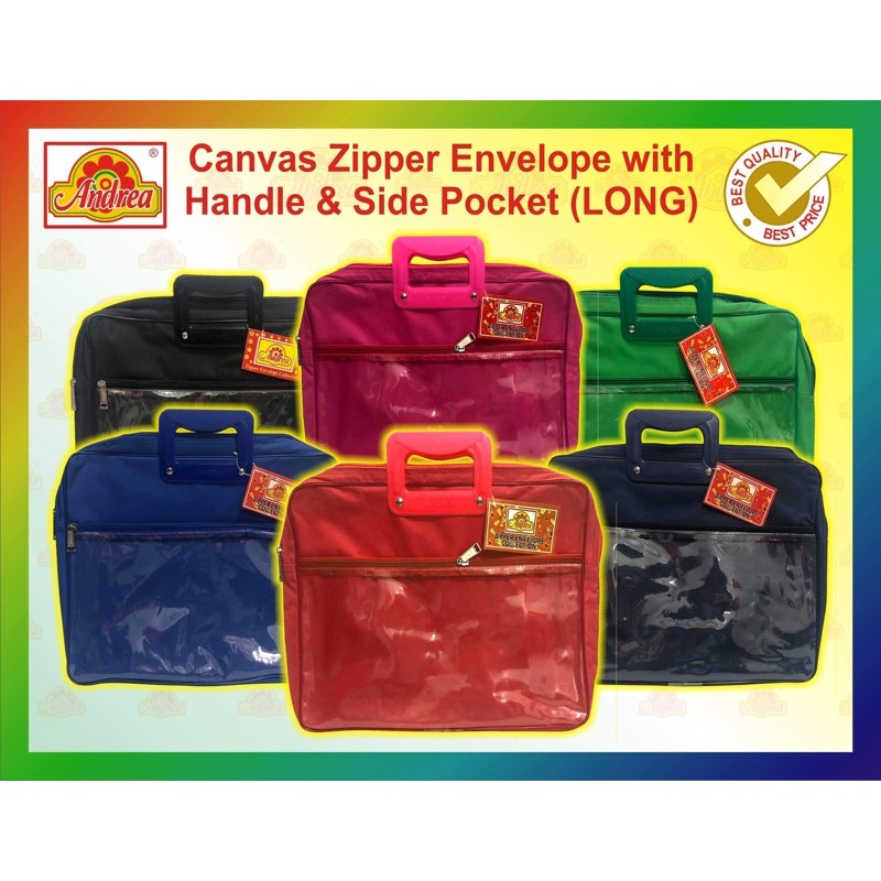 Durable Expandable Zipper Envelope with handle Legal /9080 Shopee