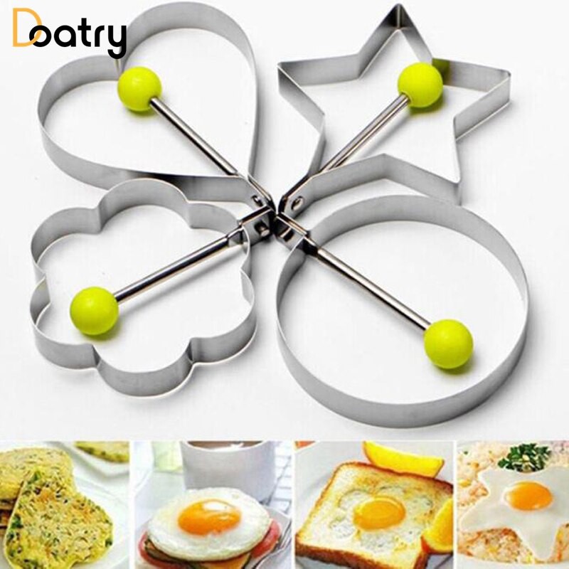 Egg Shaper Stainless Steel Omelet Mould Nonstick Tool, 4pcs 【SALE／102OFF】