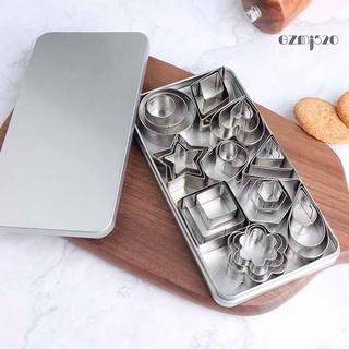 24pcs Mini Cookie Cutter Set Baking Pastry Cutters Slicer Kitchen Baking Tool 