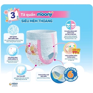 Moony Diapers Size XL38 Girl #2