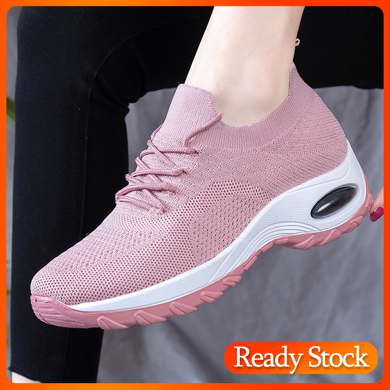 Air Cushion Women's Sneaker Korean Fashion Sport Shoes Lady Rubber