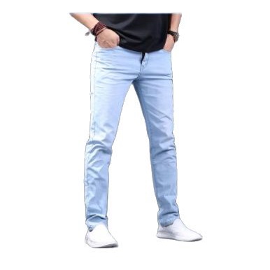 New Fashion 9730 Light Blue Denim Slim Fit Jeans For Men With Good Qualitymen Clothes Shopee Philippines