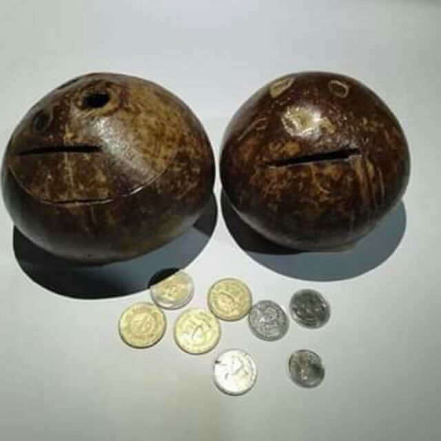 Ecofriendly coconut coin bank Small to Medium Size only Shopee Philippines