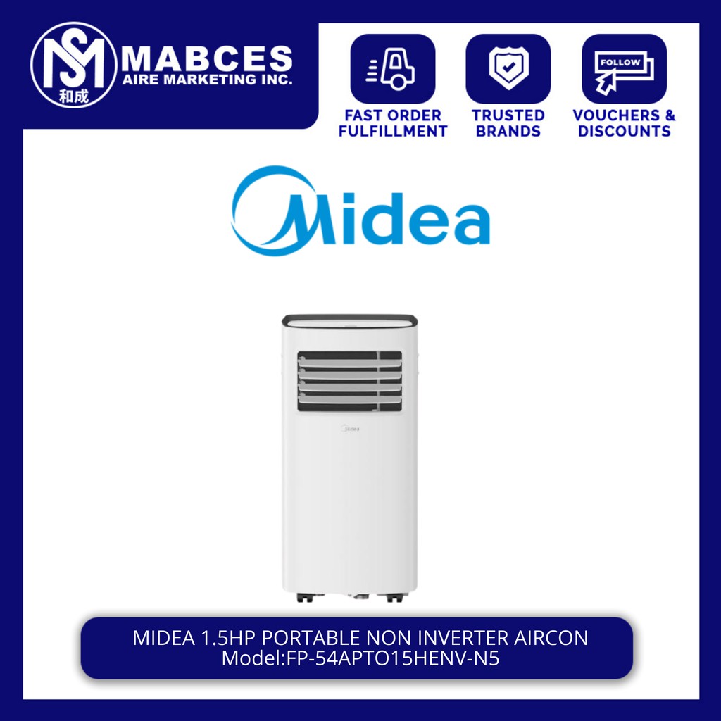 Midea 1 5hp Portable Aircon Non Inverter Fp 54apt015henv N5 Shopee Philippines